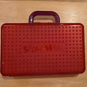 Vintage 90's Spacemaker Red Pencil Case w/ Handle